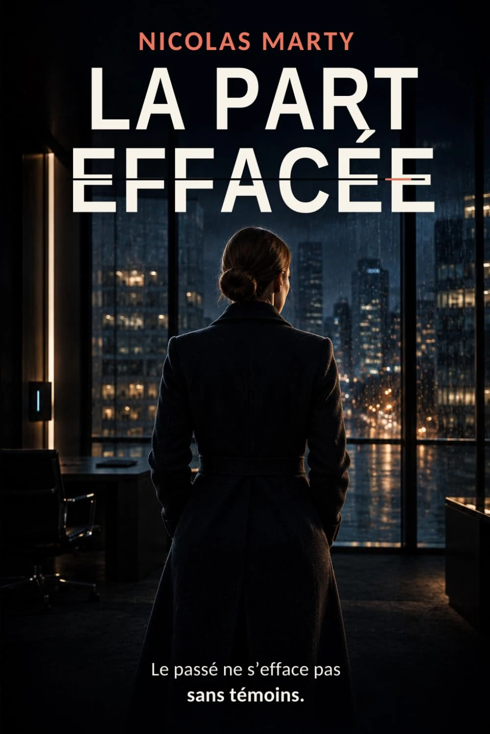 Couverture du livre « La part effacée », de Nicolas Marty.