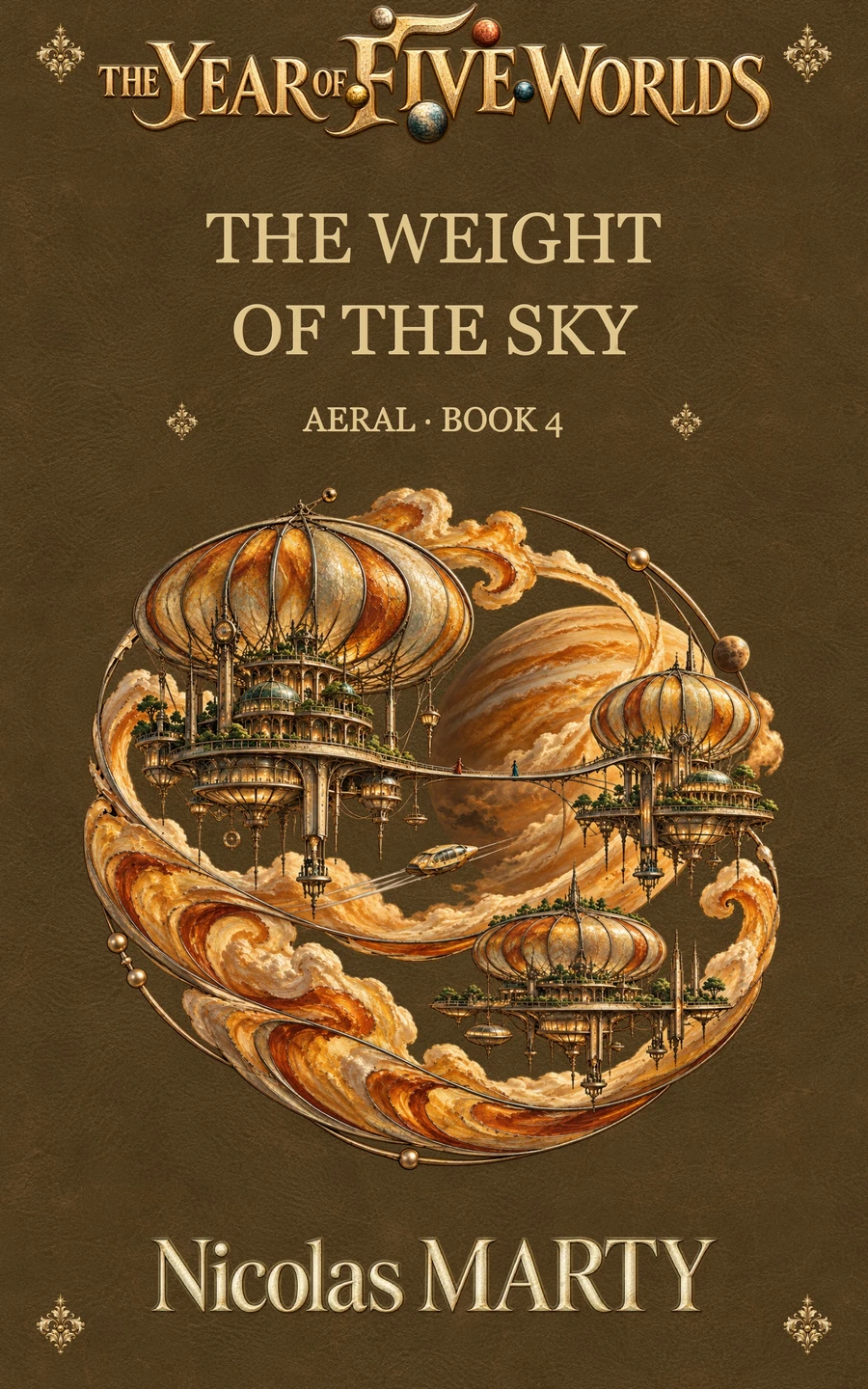 Couverture du livre « The Weight of the Sky », de Nicolas Marty.