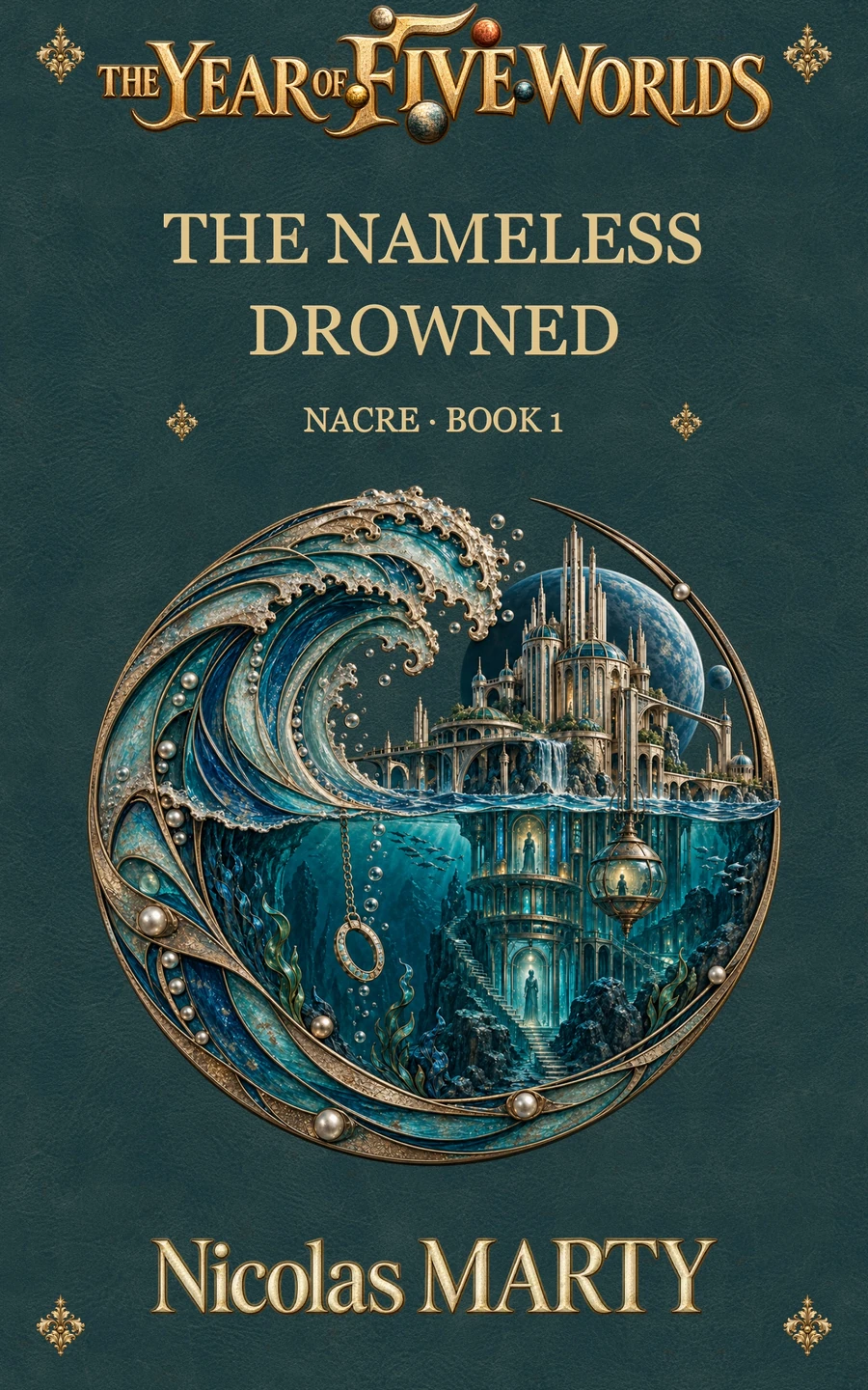 Couverture du livre « The Nameless Drowned », de Nicolas Marty.