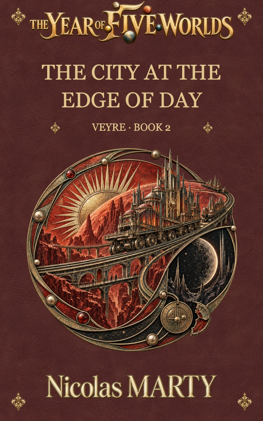 Couverture du livre « The City at the Edge of Day », de Nicolas Marty.