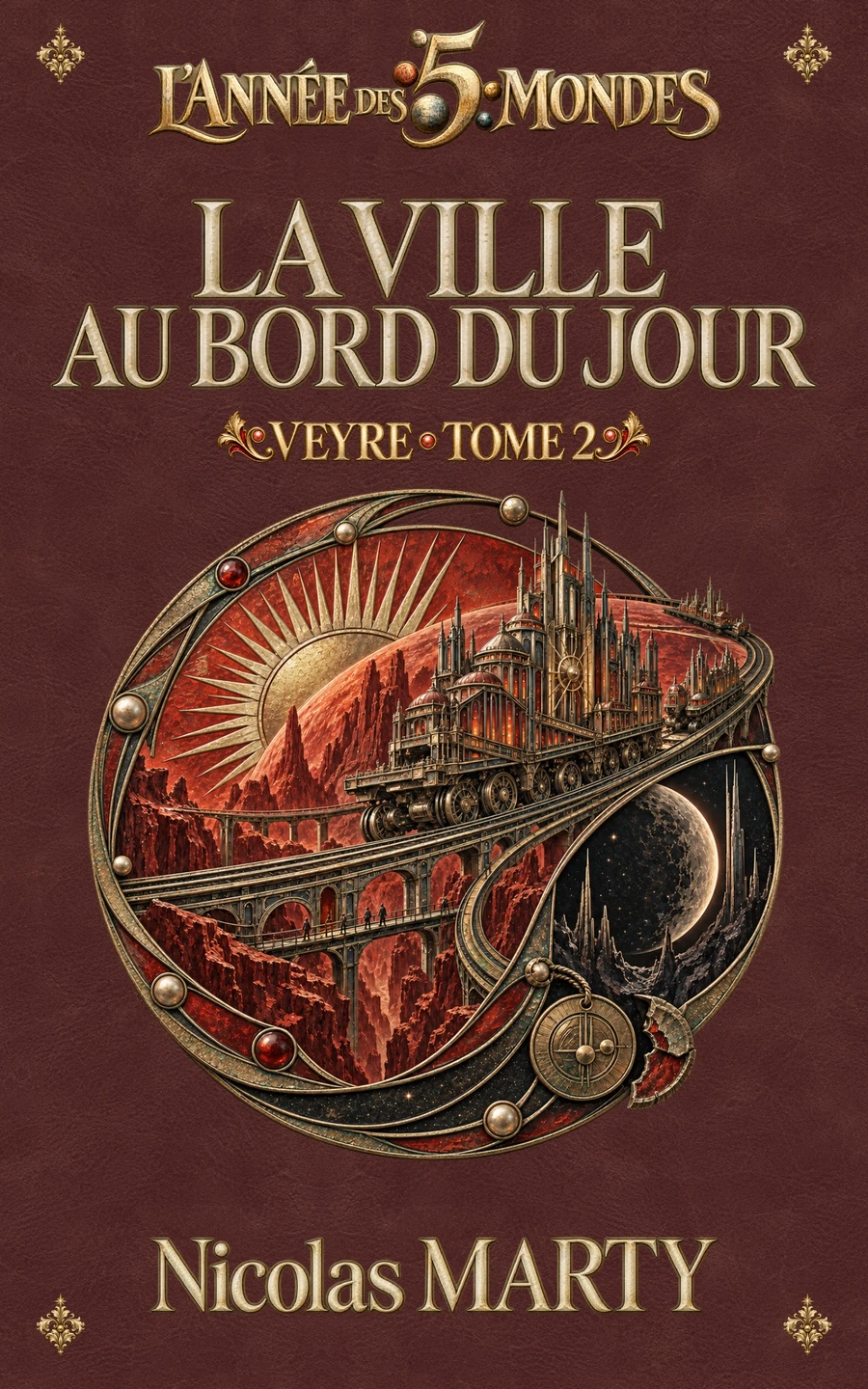 Couverture du livre « La ville au bord du jour », de Nicolas Marty.