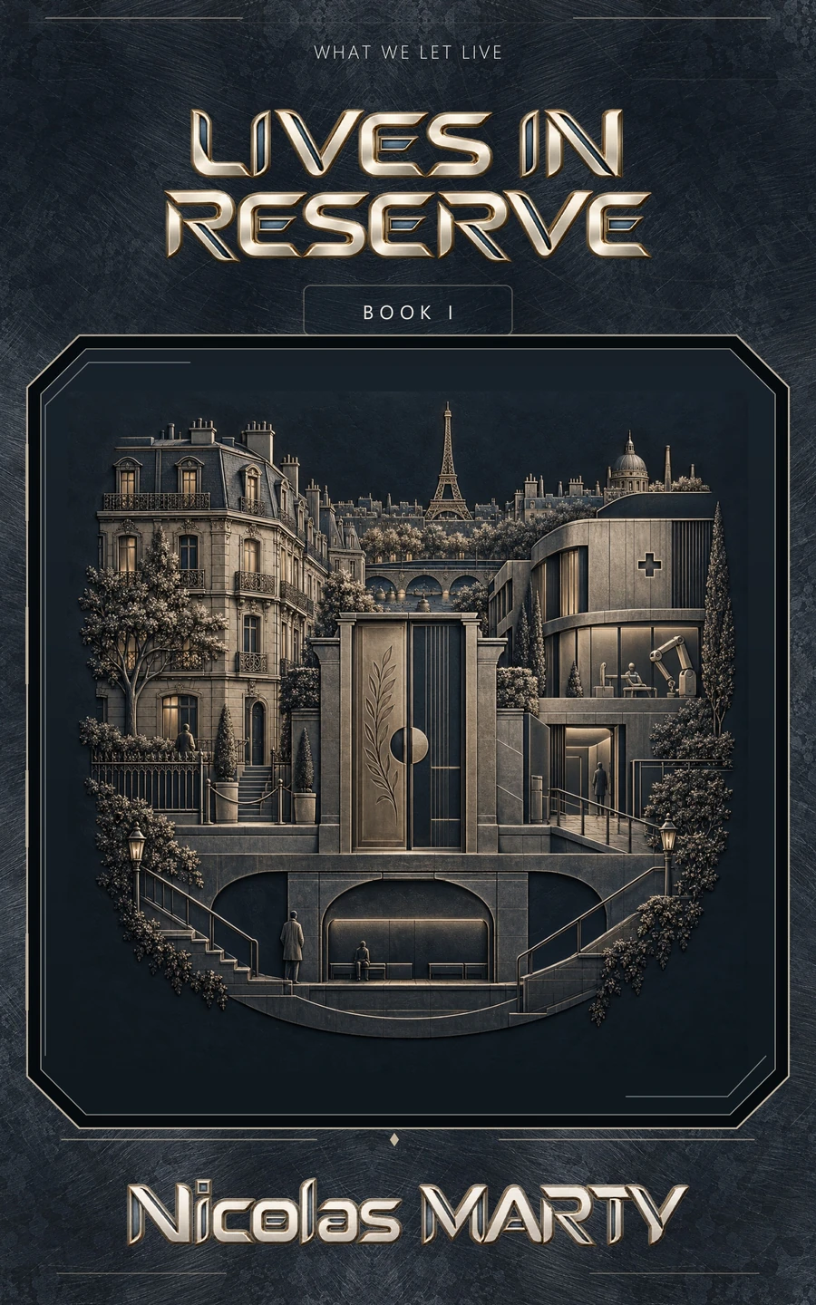 Couverture du livre « Lives in Reserve », de Nicolas Marty.