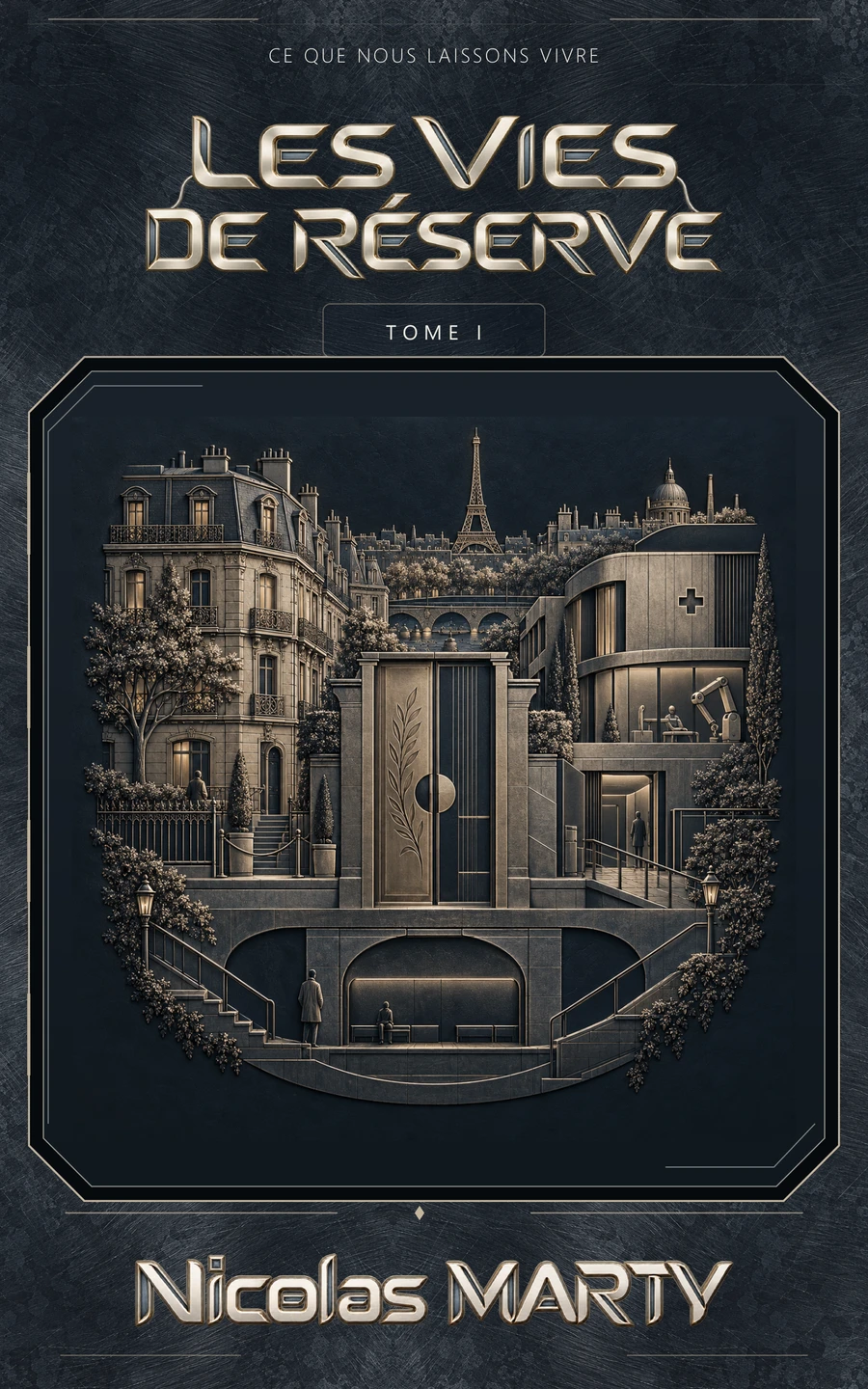 Couverture du livre « Les Vies de réserve », de Nicolas Marty.